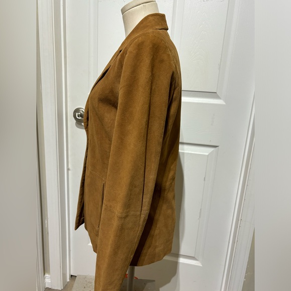 Spieth & Wensky Women's Tan Soft Suede Jacket Size 38 - Picture 4 of 10